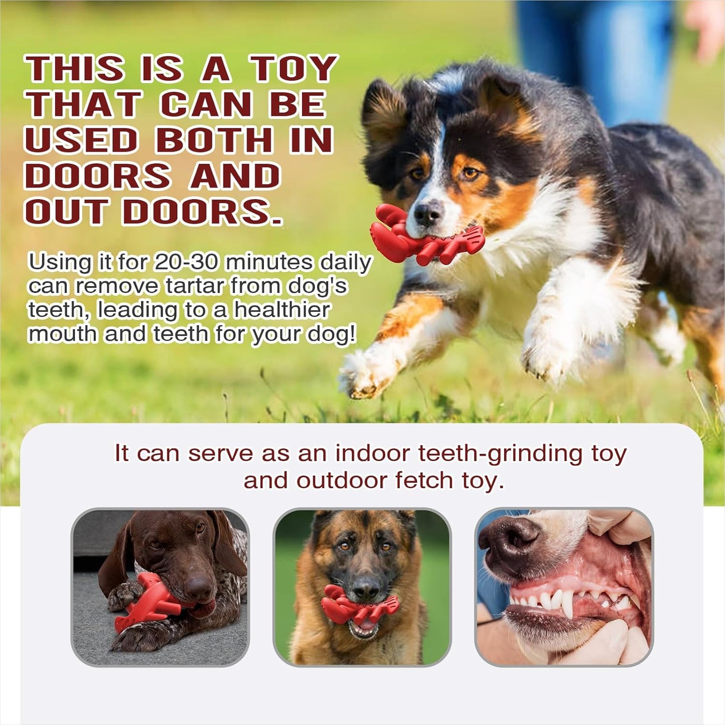 Dog Chew Indestructible Sturdy Toy for Medium/Large Aggressive Chewers