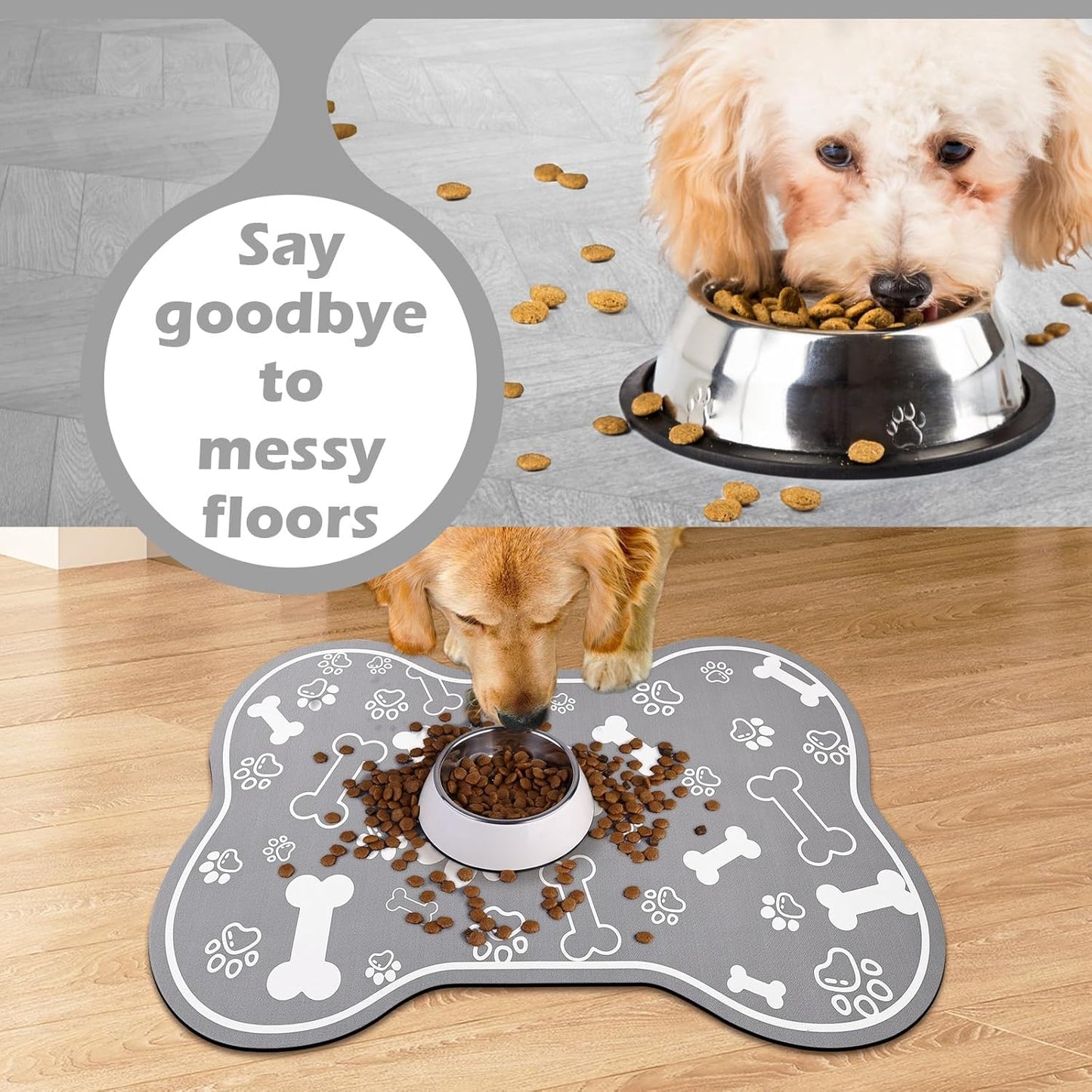 Dog Cat Food Mat,Rapid Absorbent Pet Feeding Mat