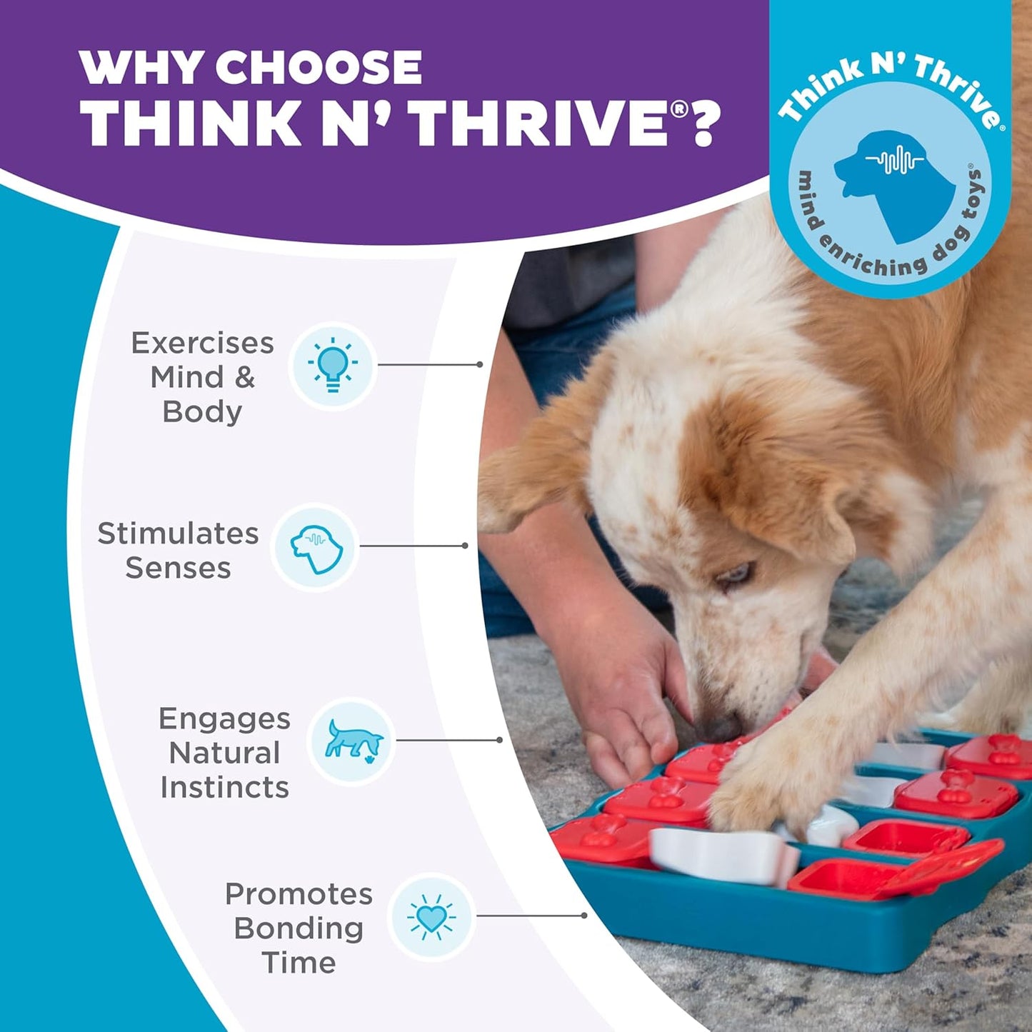 Dog Brick Treat Puzzle Enrichment Toy