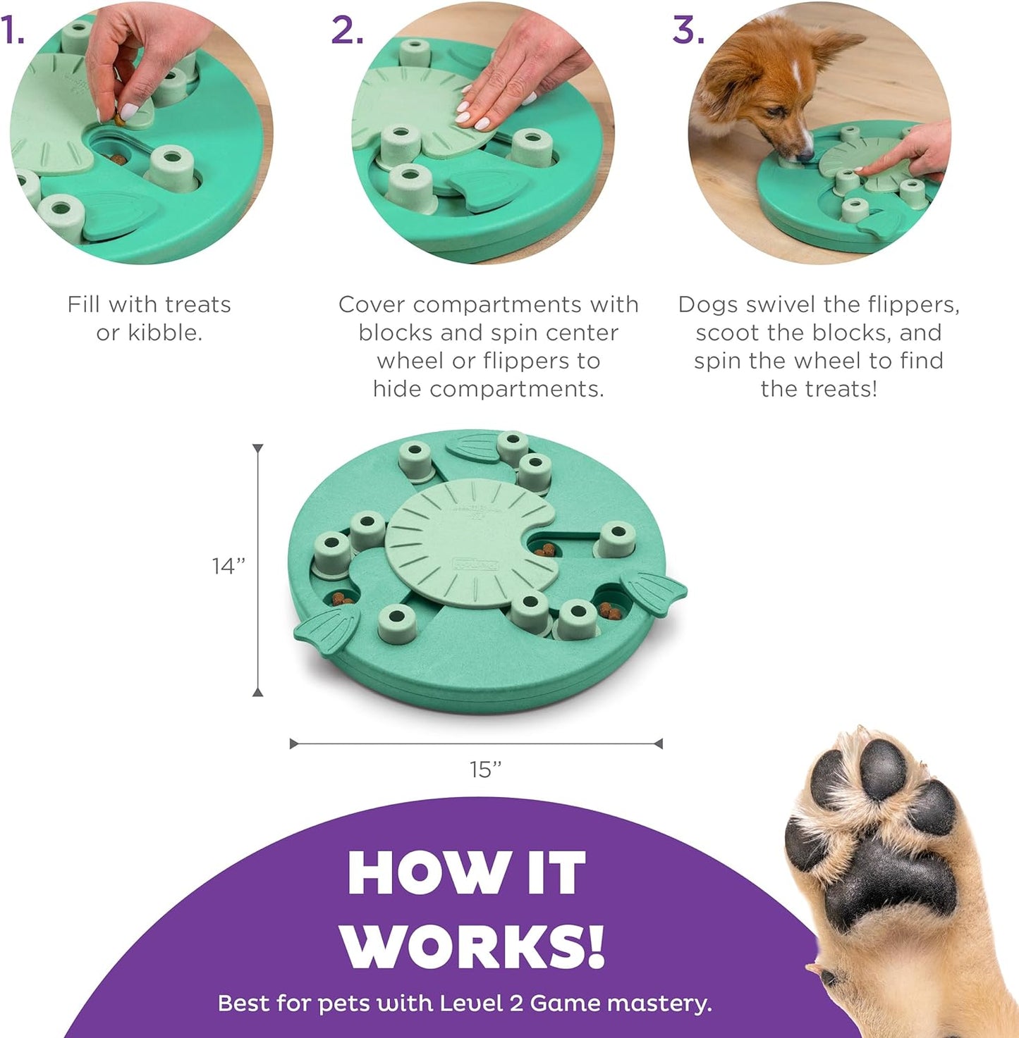 Outward Hound by Nina Ottosson Dog Worker Treat Puzzle Enrichment Toy